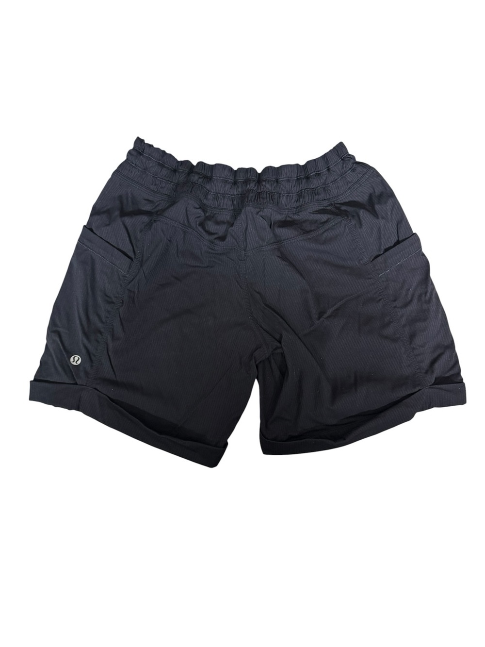 Lululemon Black Drawstring Run Shorts Size 6 Lightweight Athleisure F35 - Picture 2 of 6